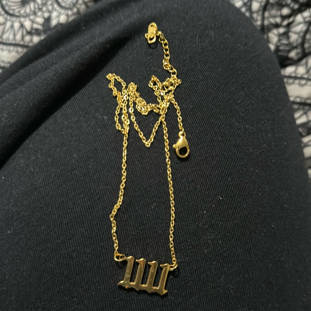 Stainless Steel Angel Numbers 1111 Necklace